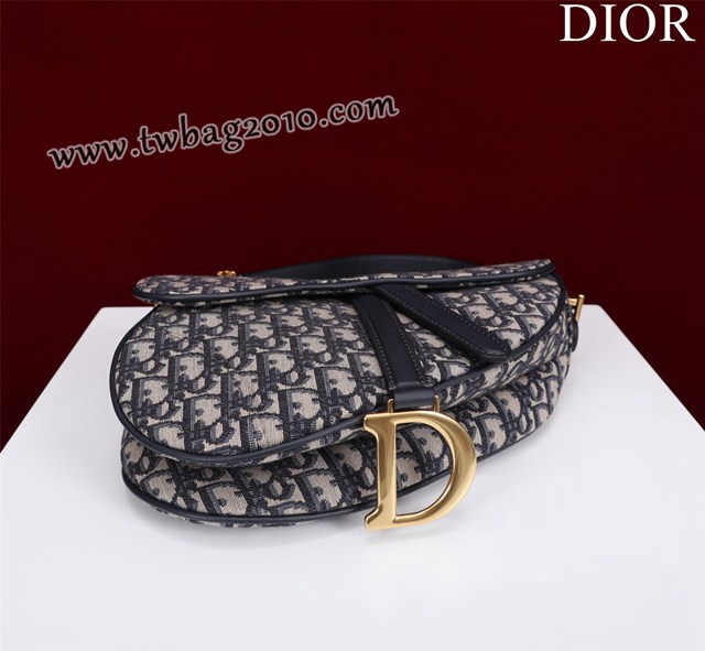 Dior专柜新款迪奥高仿原单长肩带大小号牛皮马鞍包手拎斜挎包 djfk1775
